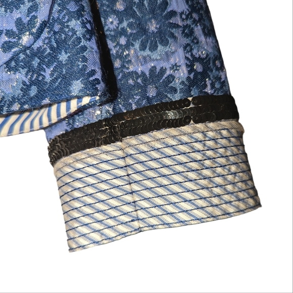 NWOT Marc Jacobs Wool Silk Floral Brocade Jacquard Sequin Print Blazer Jacket 8 - Picture 13 of 16